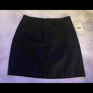 Free People Leather Skirt - new with tags